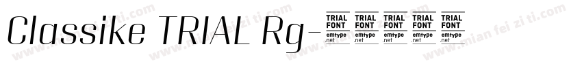 Classike TRIAL Rg字体转换